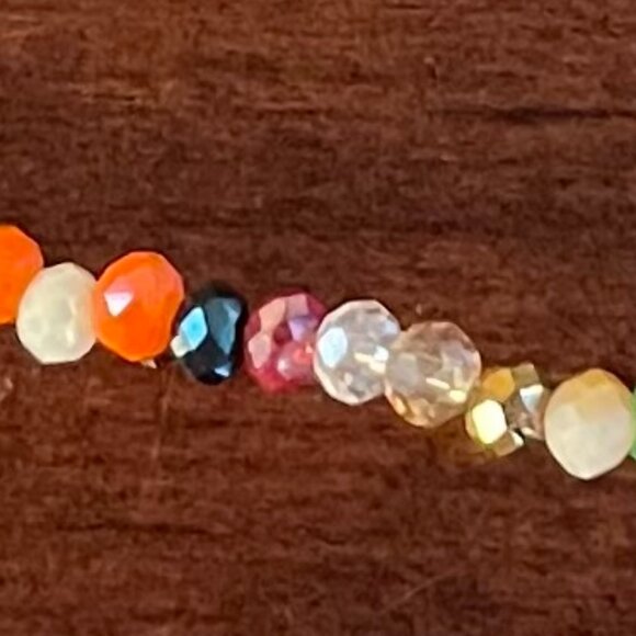 Long Sparkly Faceted Bead Necklace – Perfect for Layering - Picture 3 of 3